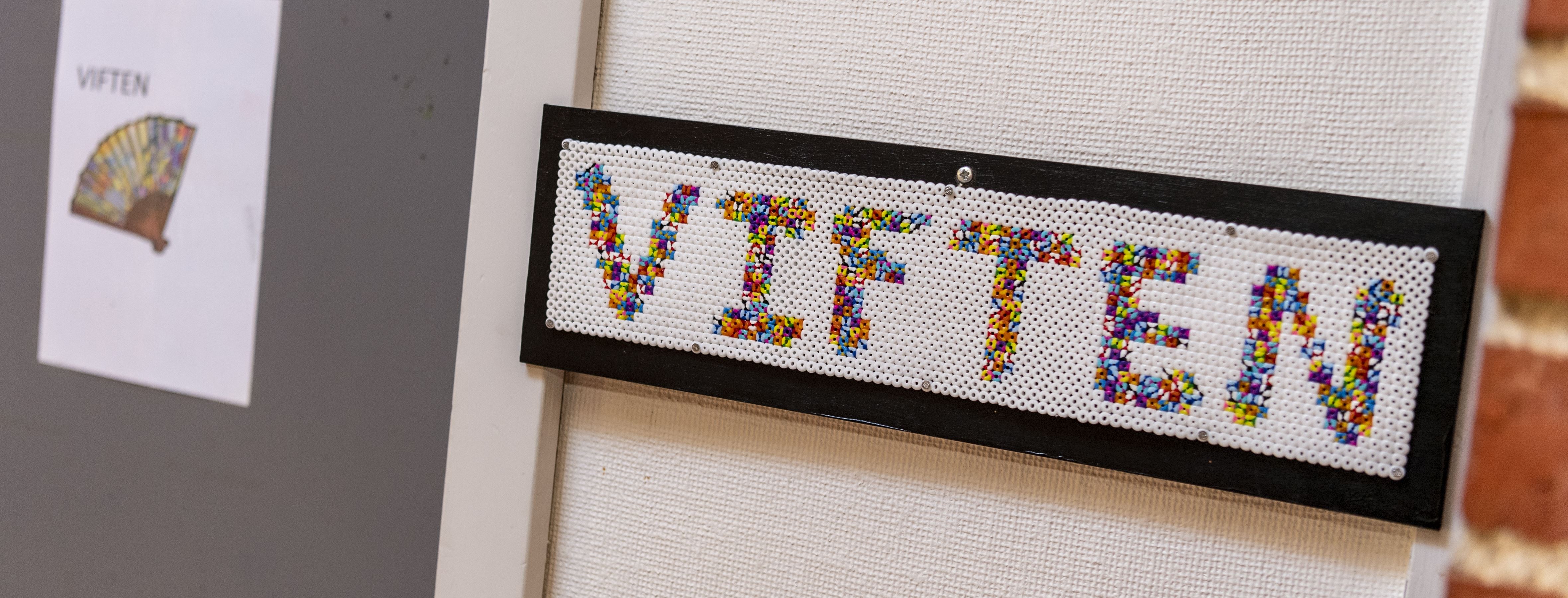 Perlepladeskilt Skilt til viften